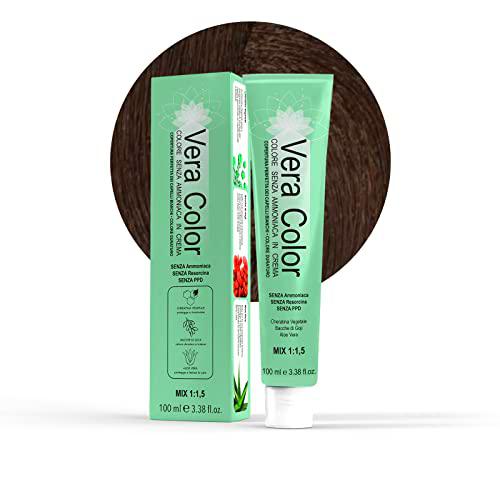 Vera Color, 6.1 Rubio Ceniza Oscuro, Tinte Profesional Permanente