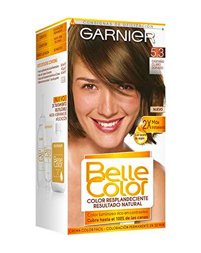 Garnier Belle Color Coloración de aspecto natural y cobertura completa de canas con aceite de germen de trigo