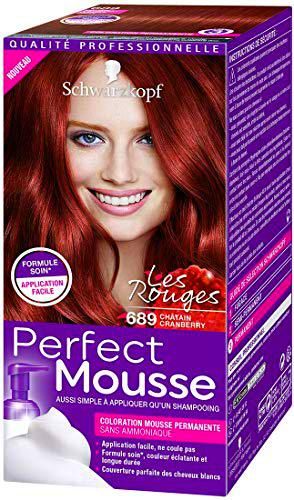 Schwarzkopf Perfect Mousse - Coloración de espuma permanente sin amoniaco