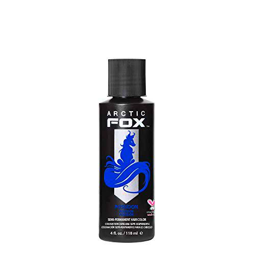 ARCTIC FOX 100% vegano semisimente colorante para cabello (4 onzas, Poseidón)
