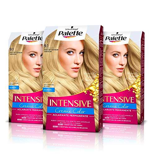 Palette Intense Cream Coloration Intensive Coloración del Cabello 9.1 Rubio Claro Helado