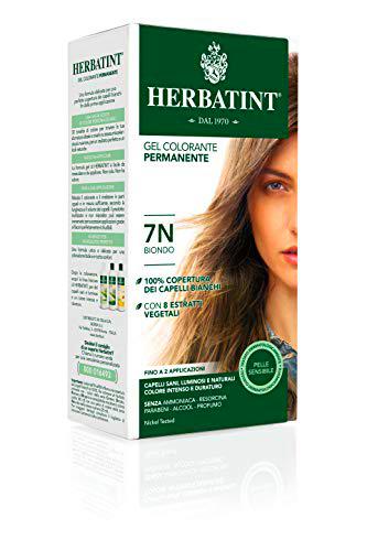 Novavis Colorante en gel permanente a base de hierbas 7N Blonde, 150 ml