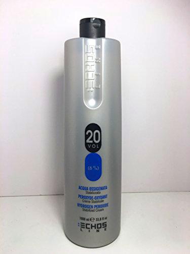 Echosline Professional 20 Vol. Agua Oxigenada, Multicolor, 1L