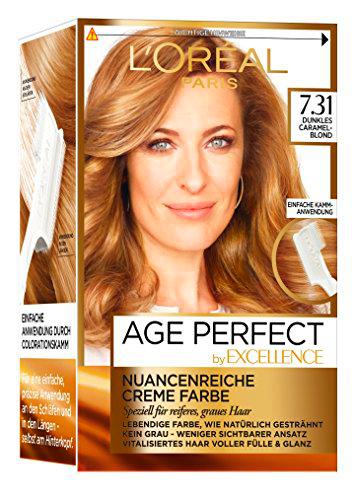 L'Oréal Paris excelencia Age Perfect coloración, 7,31 dunkles rubio caramelo