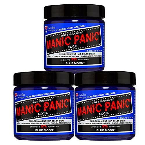 Manic Panic - Blue Moon Classic Creme Vegan Cruelty Free Blue Semi Permanent Hair Dye