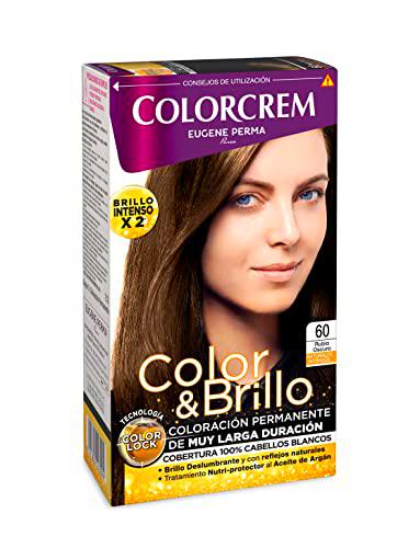 Colorcrem Color &amp; Brillo - Tinte Permanente Mujer - Tono 60 Rubio Oscuro