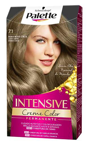 Schwarzkopf Palette Intensive Creme Color - Tinte 7.1 Rubio Medio Ceniza