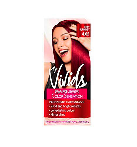 Garnier Color Sensation Vivids Tinte para el cabello rojo permanente 4.62 Burdeos