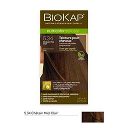 Coloración para el cabello Nutricolor Delicato chatain miel clara 5.34