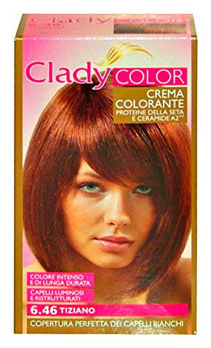 Clady Color Crema Colorante Cabelli, Coloración Permanente de Oxidación