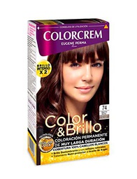 Colorcrem - Tinte permanente mujer - Tono 74 Marrón Moka