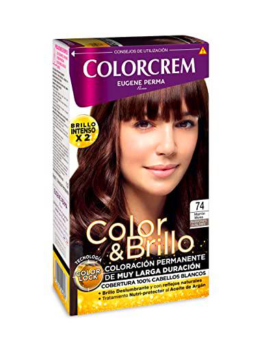 Colorcrem - Tinte permanente mujer - Tono 74 Marrón Moka