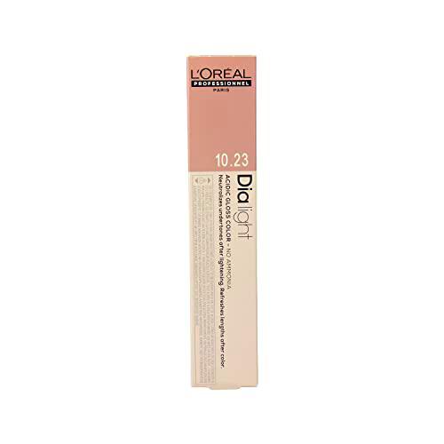 L'Oréal Professionnel DiaLight 10.12 Coloración Milkshake Rubio Platino Ceniza Irisado Sin Amoniaco, 50ml