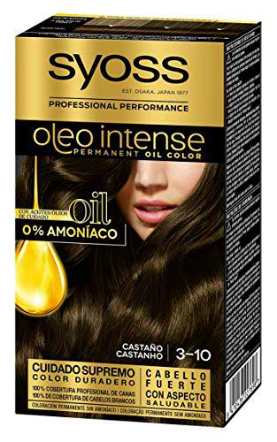 Syoss Oleo Intense - Tono 3-10 Castaño - Coloración permanente sin amoníaco