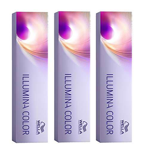 Illumina Color 9/60 - Pack de 3 unidades, color rubio claro y morado natural