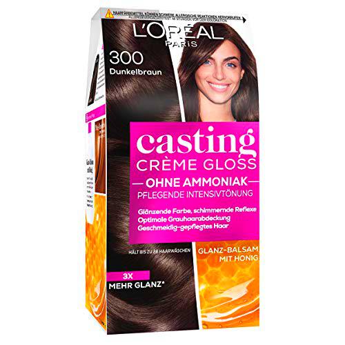 L'Oréal Paris casting Creme Gloss color de cabello cuidado de 300 Marrón Oscuro