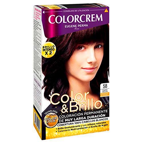 Colorcrem Color &amp; Brillo Tinte Capilar Naturales Intensos Color Caoba Oscuro