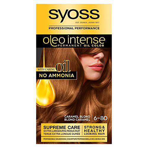Syoss Color Oleo Intense 6-80 - Tinte para cabello rubio caramelo