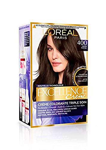 L'Oréal Paris - Excellence Crème Brunettes - Coloration Permanente Triple Soin 100% Couverture Cheveux Blancs