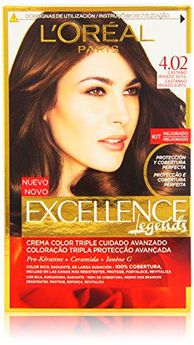 L'Oréal Paris Excellence Coloración Crème Triple Protección, Tono: 4.02