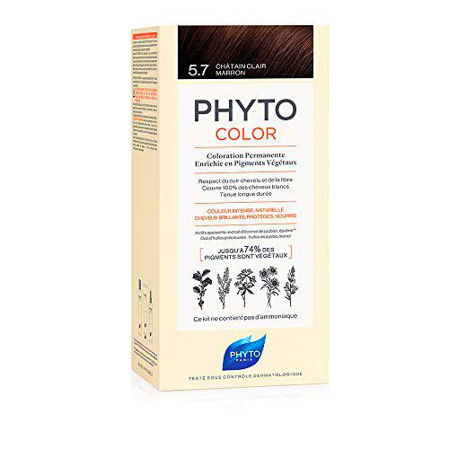 Phyto Phytocolor 5.7 Castaño claro Tabaco Coloración permanente sin amoniaco