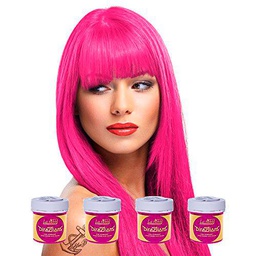 4 x La Riche Directions Semi-Perm Hair Colour Carnation Pink (ALL COLOURS Avail) 4x 88ml by La Riche