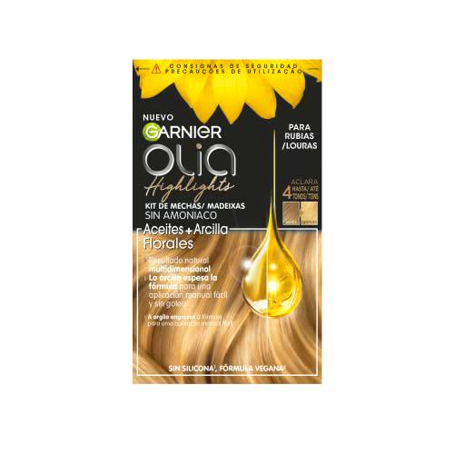 Garnier Olia Highlights Coloración Permanente Sin Amoniaco con Aceites Florales Naturales