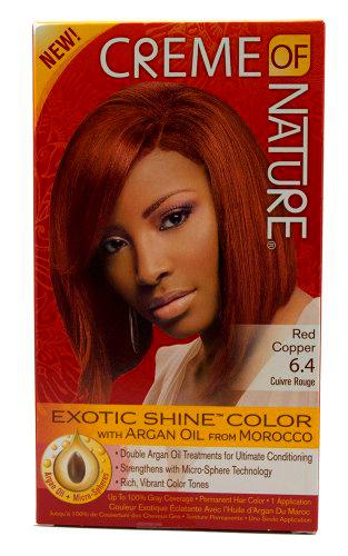 CREME OF NATURE ARGAN COLOR RED COPPER 6.4