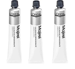 Juego de 3 tintes para el pelo Majirel de Loreal, color marrón oscuro