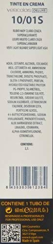 MH Cosmetics VeraColors Deluxe Tinte Capilar Premium Vegano 10/01 Rubio Muy Claro Ceniza Superacla 60 ml