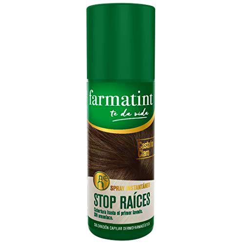 Farmatint Spray Instantáneo Capilar Stop Raíces, Color Castaño Claro