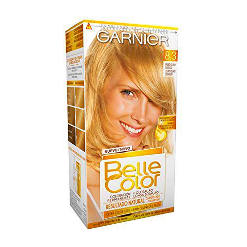 Garnier Belle Color Coloración de aspecto natural y cobertura completa de canas con aceite de jojoba y germen de trigo