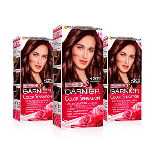 Garnier Color Sensation - Coloración Permanente e Intensa reutilizable con bol y pincel