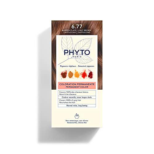PHYTO Phytocolor 6.77 coloración permanente tono marrón claro capuccino