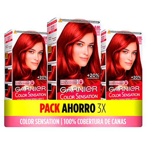 Garnier, Color Sensation Coloración Permanente e Intensa Reutilizable con Bol y Pincel