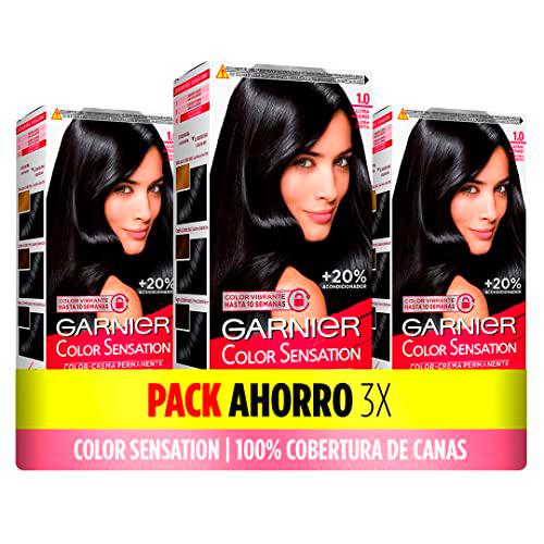 Garnier, Color Sensation Coloración Permanente e Intensa Reutilizable con Bol y Pincel