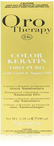 Fanola - Oro Therapy Color Keratin Puro, crema colorante permanente 100 ml 3 Dunkelbraun