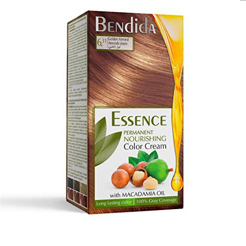 Bendida coloración permanente,color crema nutritiva con aceite de macadamia,color de larga duración 120ml (6.31 Almendra Dorada)