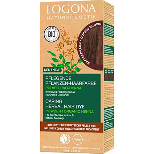 Tinte colorante vegetal castaño café (Coffe Brown) 100 g