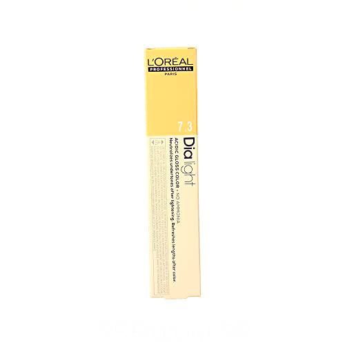 L'Oréal Professionnel DiaLight 7.3 Coloración Rubio Dorado Sin Amoniaco, 50ml