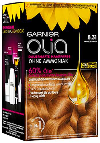 Garnier Olia Haar Coloration/coloración para el pelo contiene 60% de intensa Farbkraft Blumen-Öle