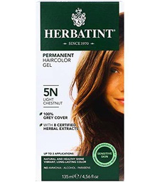 Herbatint Herbal Haircolor Gel permanente 5N castaño claro 4.50 oz