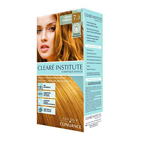 Colour Clinuance - Tinte Pelo Rubio Dorado | Coloración Permanente Sin Amoniaco | Método Curly | 100% Cobertura de Canas y Mechas | Color y Brillo | Tintura Capilar Cabellos Delicados 170ml
