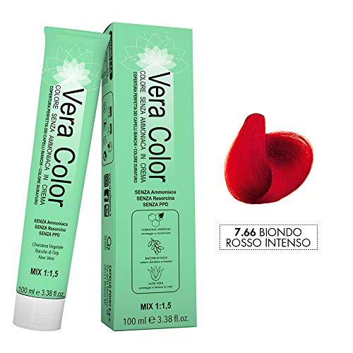 Vera Color - Coloración Permanente en Crema, Tinte Sin Amoníaco con Queratina Vegetal