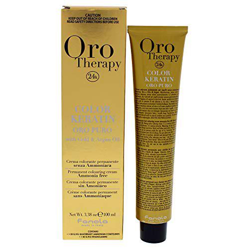 Fanola Crema colorante sin amoniaco Oro Therapy 24K KERATIN Color 5.00 Castaño claro natural intenso 100 mL