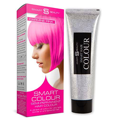 Carmine Rosa Vibrante Tinte Cabello | Semi-Permanente Color Pelo