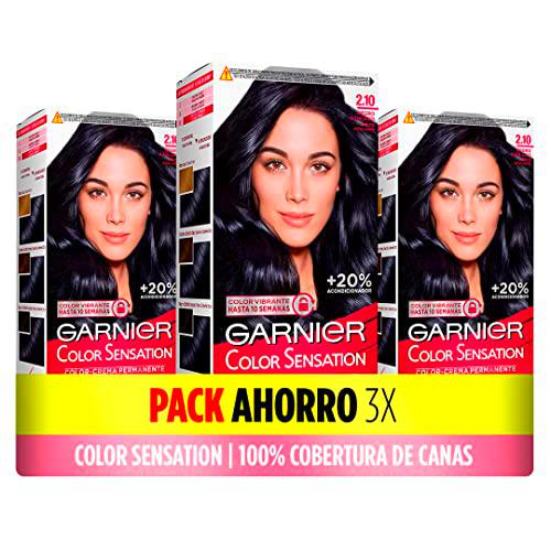 Garnier Color Sensation - Coloración Permanente e Intensa Reutilizable con bol y pincel