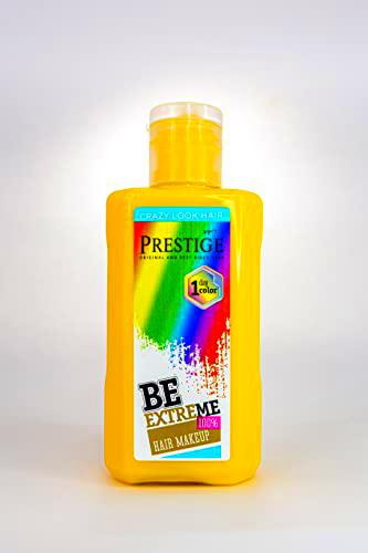 Vip's Prestige Coloración Temporal para Cabello | Tintura de Pelo Lavable | Para DIY Fiesta | Crazy Look Hair | Hair Make Up Color 03 Amarillo | 100 ML