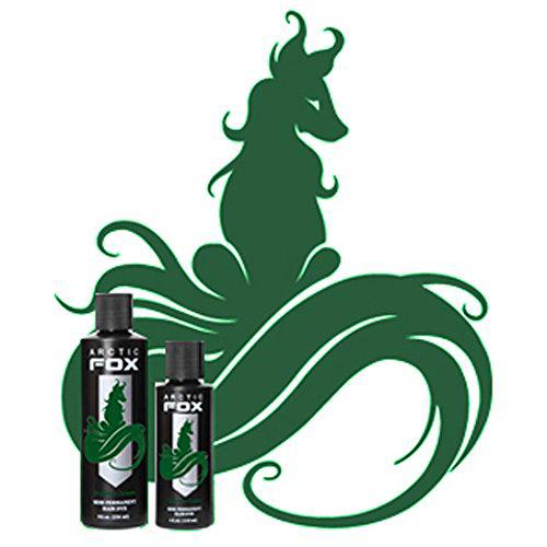 Arctic Fox Semi Permanent Hair Color Dye 4 Ounce (Phantom Green) by Arctic Fox