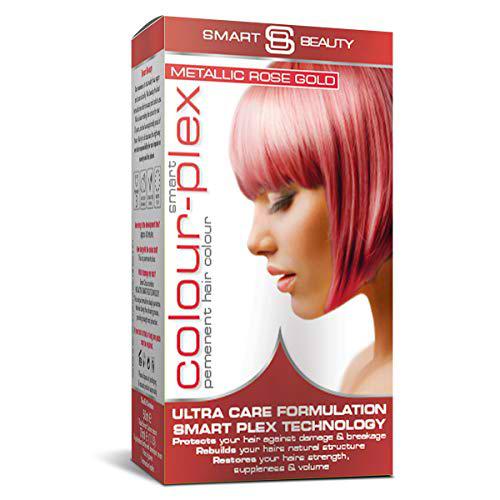 Smart Beauty Tinte de Pelo Permanente, Metálico Pastel Color con Nutritivo Nio-Active Plex Tratamiento Capilar, 150ML